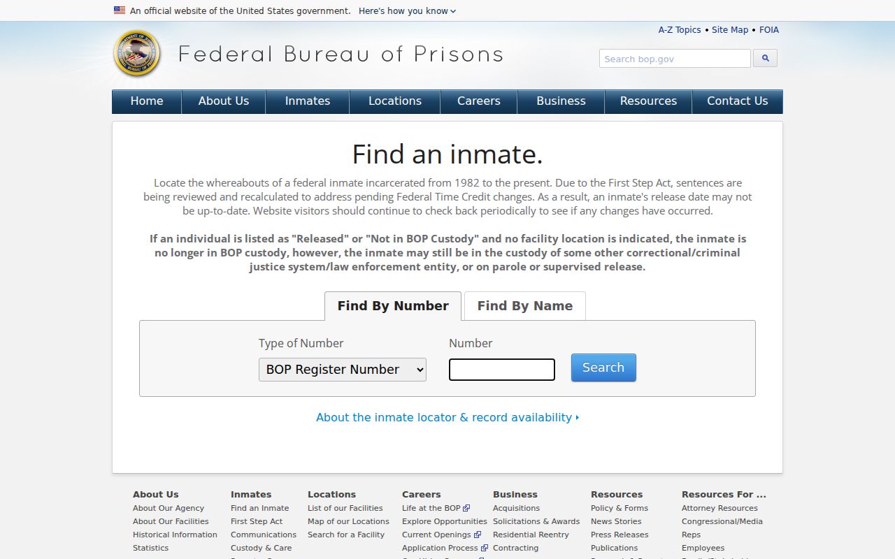 Mobile County arrest records federal inmate locator distinction