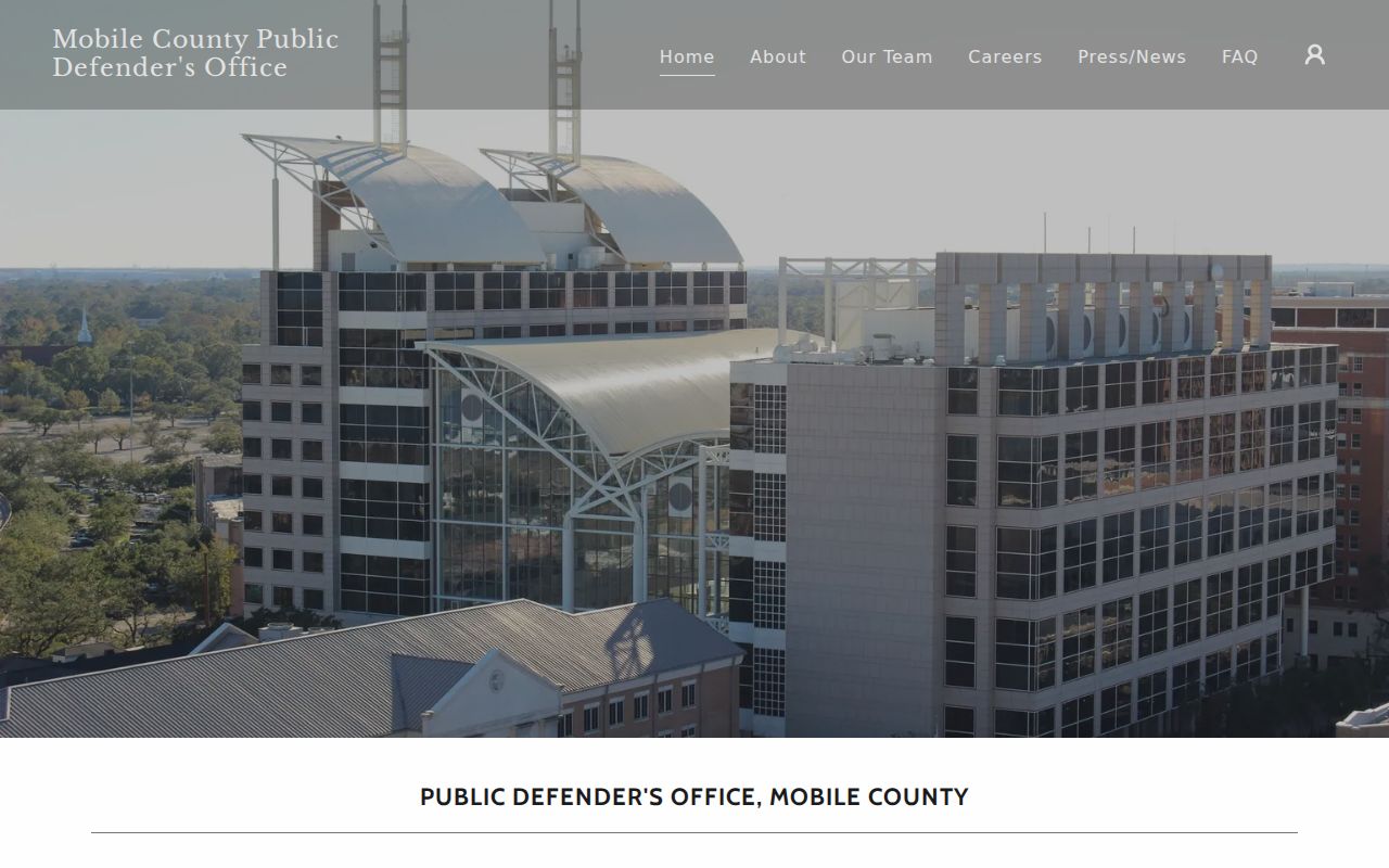 Mobile County criminal court records Public Defender office website